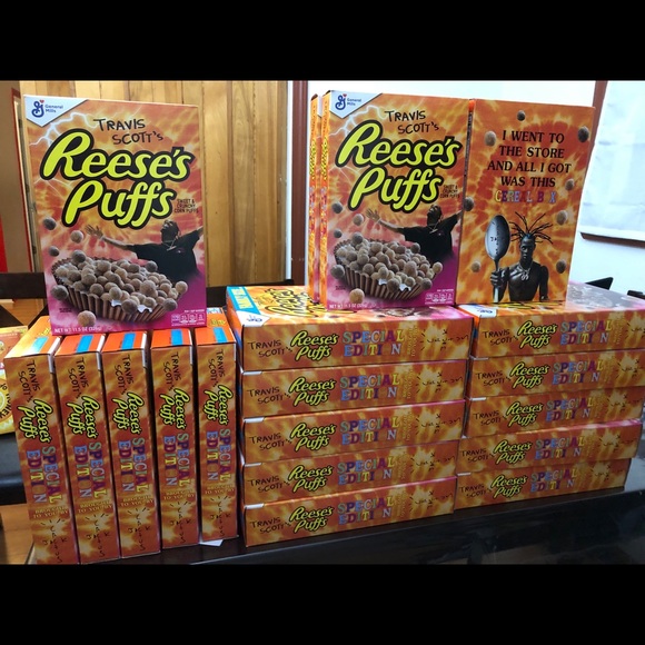 Travis Scott Reese’s Puffs Cereal (UNOPENED BOX) - Picture 2 of 2